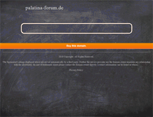 Tablet Screenshot of palatina-forum.de